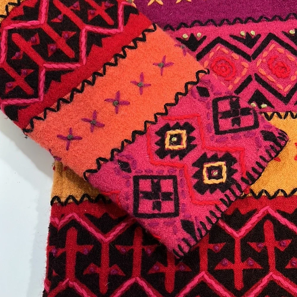 Susan Bristol - L, wool sweater coat/cardigan, southwest style - Picture 10 of 10